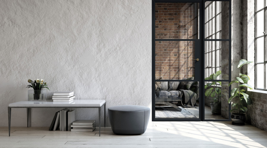 Aluspace hinged door